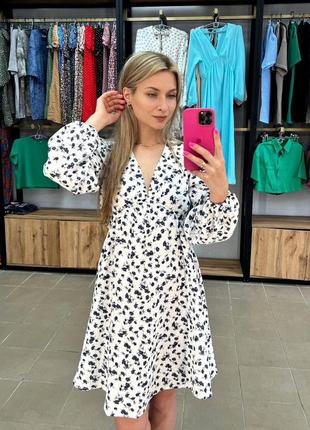 Женское муслиновое хлопковое платье мини летнее, короткое, женственное муслиновое платье мины короткое летнее10 фото