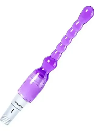 Анальный вибратор - фиолетовый - 23*2,5 см