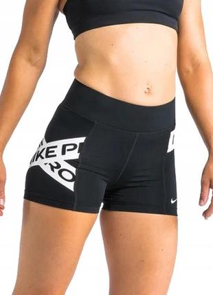 Nike pro  женские компрессионные шорты-велосипедки для занятий спортом