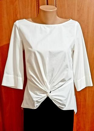 Блуза белого цвета р.42.zara basic.б.в.1 фото