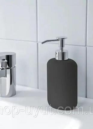 Ikea ekoln икеа екольн керамический дозатор для жидкого мыла чёрный 300 мл каменная керамика