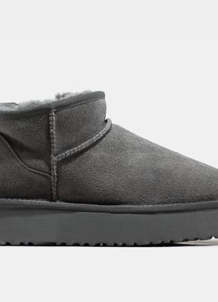 Ugg ultra mini platform grey 391 фото