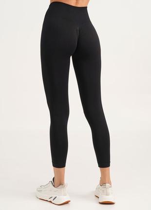 Легінси з пуш-ап ефектом та широким поясом в рубчик leggings shape