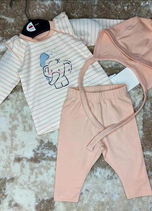 Набор одежды для маленькой принцессы, на возраст 0-1 мес.