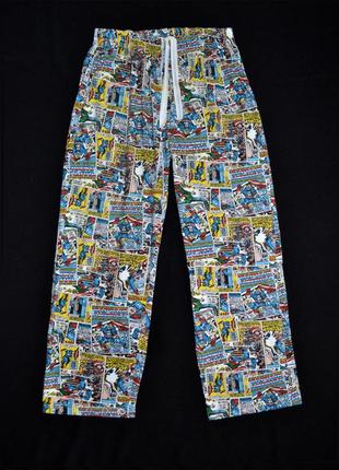 Пижамные домашние штаны marvel трикотаж хлопок 100% р.m