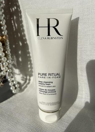 Глибоко очищувальна кремова пінка для обличчя helena rubinstein pure ritual deep cleansing creamy foam, 125мл