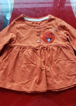 Kimadi плаття новонародженій дівчинці 0-3м 50-56-62 см оранжеве