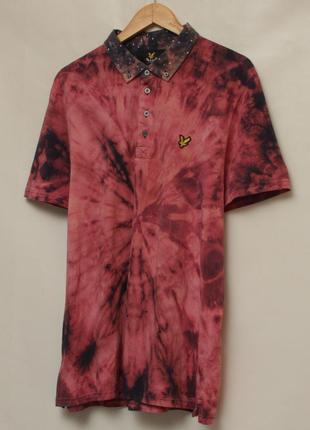 Lyle & scott рр xl поло из хлопка tie dye