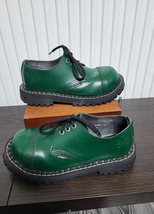 Steel,ботинки столы зеленые