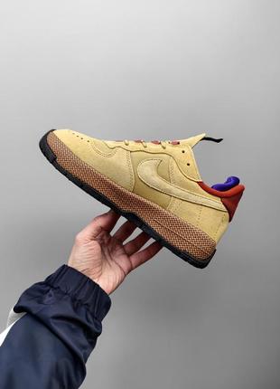 Nike air force 1 wild wheat gold