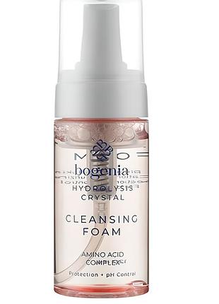 Пінка для вмивання bogenia hydrolysis crystal cleansing foam з комплексом амінокислот, 120 мл