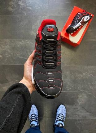 nike footscape air max plus tn black red2 фото