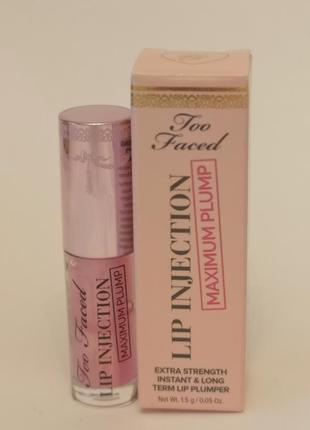 Блеск для губ с эффектом увеличения too faced lip injection extreme lip plumper, 1,5 гр.
