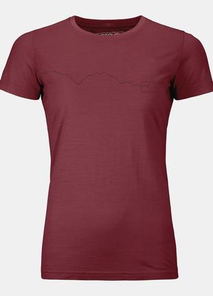 Женская термобелье, термофутболка на мериносе ortovox 120 tec mountain t-shirt