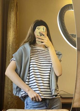 Базовая футболка в полоску h&m
