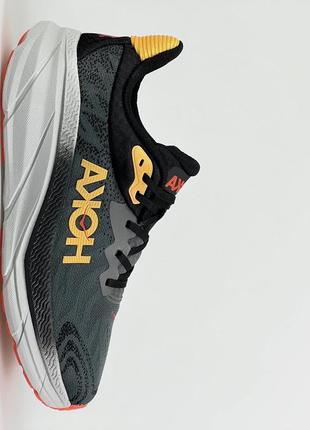 Чоловічі кросівки hoka grey  yelow качественные мужские кроссовки хока серые с жёлтым