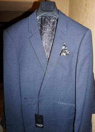 Новий стильний приталений піджак selected tailoring з хусткою