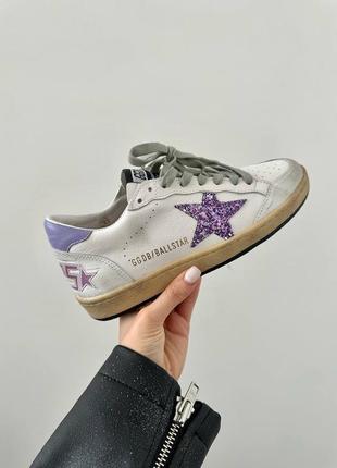 Жіночі кеди golden goose ( ggdb ) superstar bullstar lilac premium.7 фото