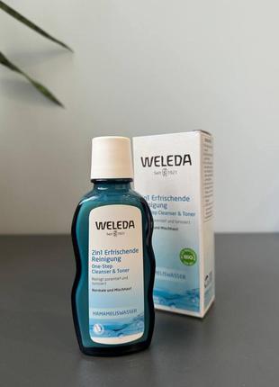 Очищающее и тонизирующее средство 2 в 1 для лица weleda erfrischende 2 in 1 reinigung