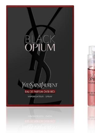 Новинка. парфюмированная вода для женщин yves saint laurent ysl black opium over red, 1.2 мл.