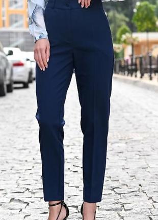 Брюки класичні стреч 42р сині