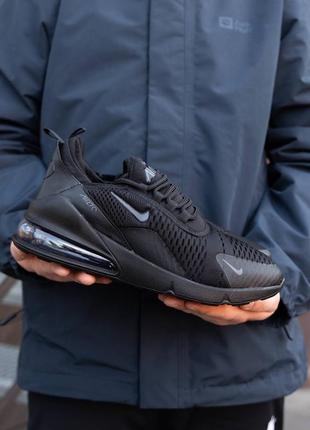 Nike air max 270 triple black1 фото