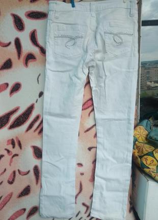 Женские прямые джинсы белые джинсы летние