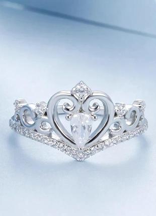 Серебряное кольцо "диадема"