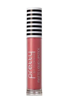 Помада для губ pretty by flormar matte liquid lipstick 003 - red papaya