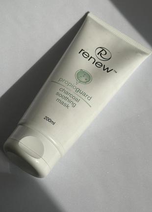 Renew charcoal soothing mask - заспокійлива маска на основі активованого вугілля для проблемної шкіри ренью розпив розлив