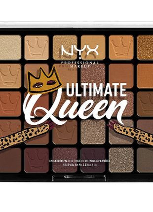 Nyx professional makeup ultimate queen eyeshadow palette палетка теней для глаз