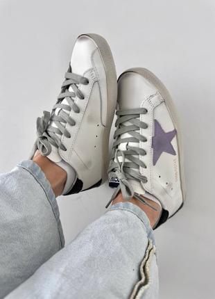 Жіночі кеди golden goose ( ggdb ) superstar lilac premium.2 фото