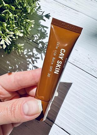 Cay skin isle lip balm spf 30 with sea moss and aloe stem cells 🤎 ☀️ бальзам для губ с защитой от солнца spf30