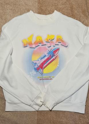 Свитшот h&m divided оверсайз nasa s