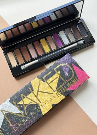 Палетка тіней urban decay naked metal mania metallic eyeshadow palette5 фото