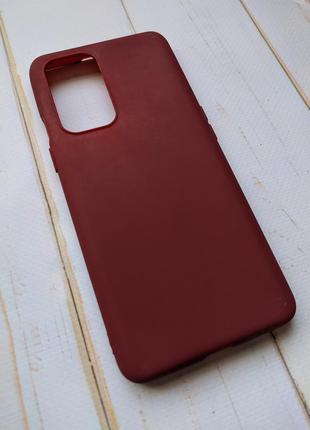 Силіконовий чохол oneplus 9 бордовий
