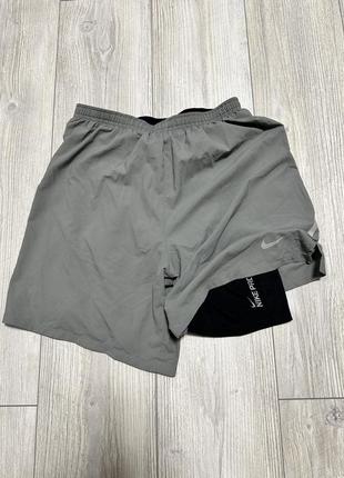 Шорти з лосинами nike dri-fit 7" phenom 2 in 1 running shorts