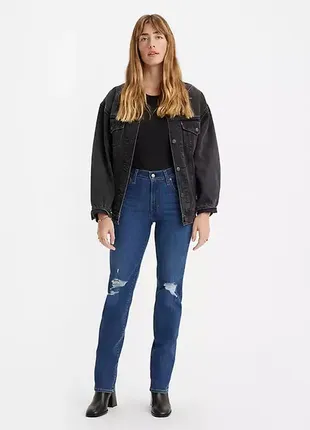 Нові джинси levi's high rise straight розміру xl