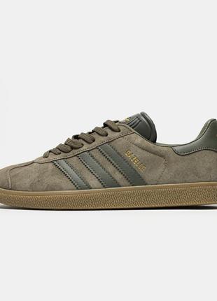 Adidas gazelle brown green 41