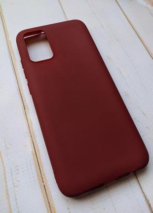Силіконовий чохол samsung a02s бордовий