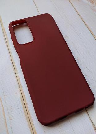 Силіконовий чохол samsung m13 бордовий