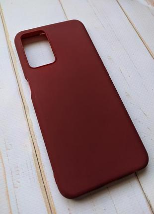 Силіконовий чохол oppo a54s бордовий