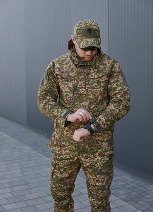 Парка демисезонная пиксель хищник military