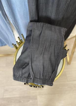 Летние джинсовые джоггеры, легкие джинсовые джоггеры, тонкие джинсы на манжете, свободные джинсы3 фото