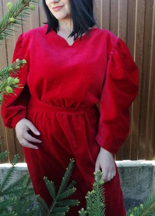 Изысканное винтажное бархатное платье