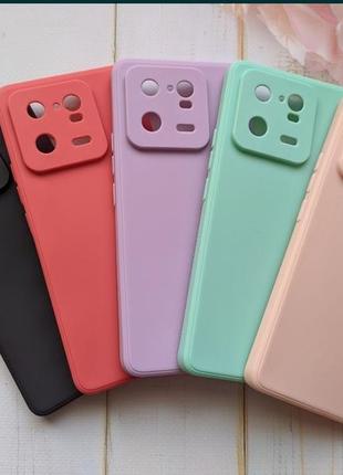 Силиконовый чехол с защитой камеры xiaomi 13 pro