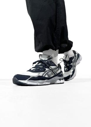 Asics gel-nyc white/blue 412 фото