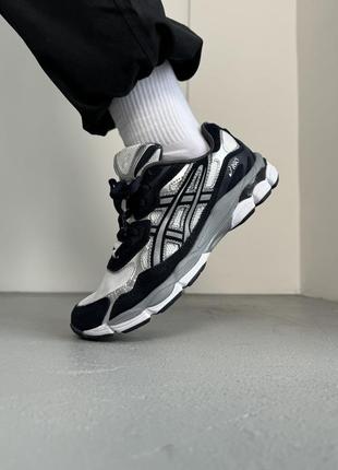 Asics gel-nyc white/blue 414 фото