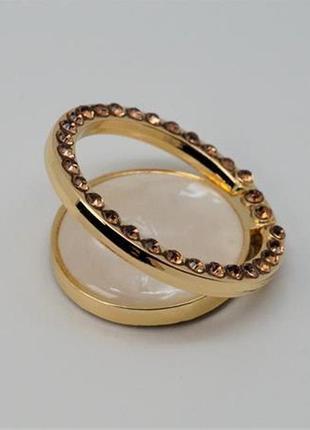 Попсокет, тримач-кільце для телефона зі стразами арт. 03649