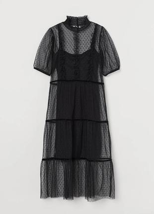 Сукня подвійна чорна супер сексі